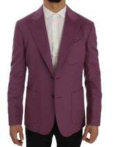 Dolce & Gabbana Purple Cashmere Slim Fit Blazer Jacket -   -  Dolce & Gabbana.